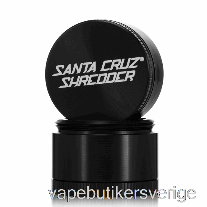 Vape Sverige Santa Cruz Shredder 1,6 Tum Liten 4-delad Kvarn Svart (40mm)